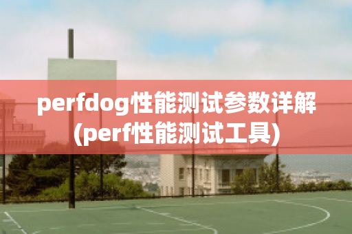 perfdog性能测试参数详解(perf性能测试工具)